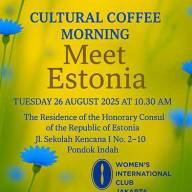 The Cultural Coffee Morning Meet Estonia on Tuesday, 26th of August 2025